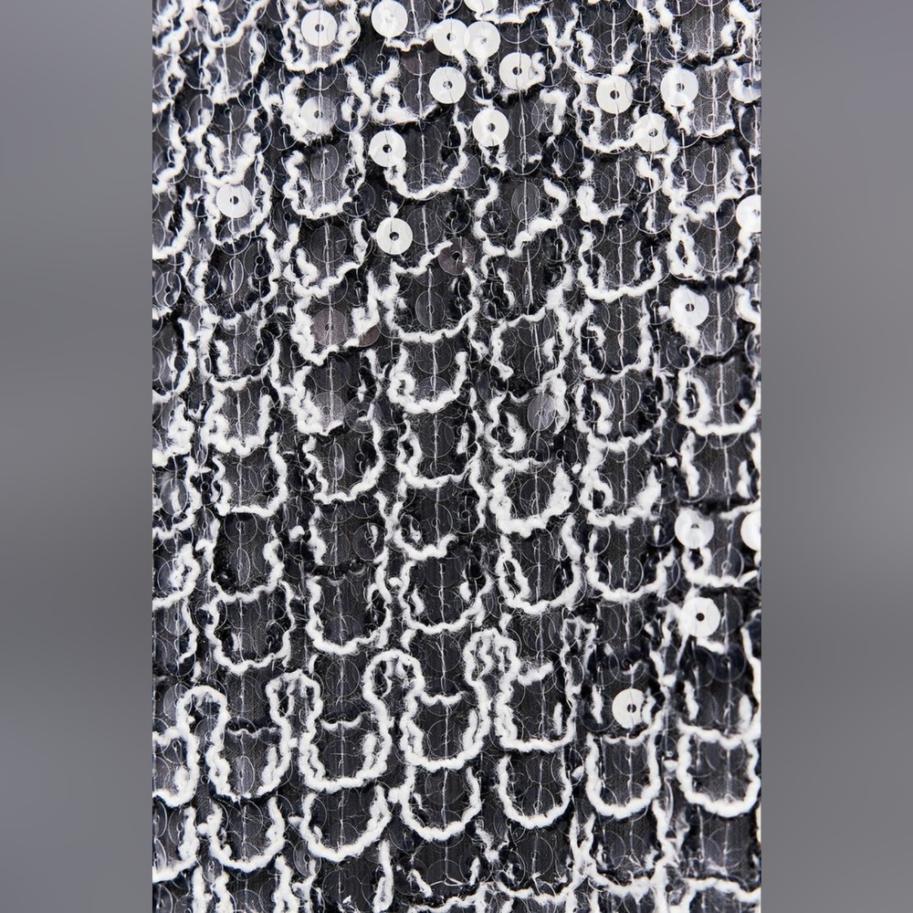 Zara ZW Limited Collection Textured Sequin Jacket - Picture 10 of 11
